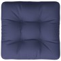 Cojín para sofá de palets de tela azul marino 50x50x12 cm