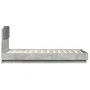 Concrete gray LED lights headboard bed frame 75x190 cm by , Beds and slatted bases - Ref: Foro24-3210069, Price: 154,63 €, Di...