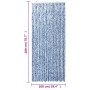Blau-weißer Chenille-Fliegenvorhang, 100 x 200 cm von , Moskitonetze für Fenster - Ref: Foro24-377371, Preis: 61,40 €, Rabatt: %