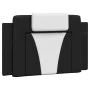 Bed with black and white synthetic leather headboard 80x200 cm by , Beds and slatted bases - Ref: Foro24-3208059, Price: 114,...
