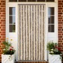 Dark brown and beige chenille fly curtain 100x230 cm by , Mosquito nets for windows - Ref: Foro24-377359, Price: 63,42 €, Dis...