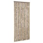 Cortina antimoscas chenilla marrón oscuro y beige 100x230 cm de , Mosquiteras para ventanas - Ref: Foro24-377359, Precio: 63,...