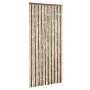 Dark brown and beige chenille fly curtain 100x230 cm by , Mosquito nets for windows - Ref: Foro24-377359, Price: 66,13 €, Dis...