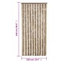 Dunkelbrauner und beiger Chenille-Fliegenvorhang, 100 x 230 cm von , Moskitonetze für Fenster - Ref: Foro24-377359, Preis: 63...