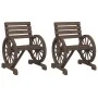 Gartenstühle 2 Stück massives Tannenholz 58x58x78,5 cm von , Gartenstühle - Ref: Foro24-365102, Preis: 221,05 €, Rabatt: %
