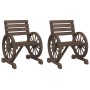 Gartenstühle 2 Stück massives Tannenholz 58x58x78,5 cm von , Gartenstühle - Ref: Foro24-365102, Preis: 233,80 €, Rabatt: %