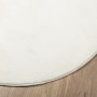 Alfombra de pelo corto OVIEDO crema Ø 80 cm