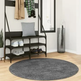 Short pile rug OVIEDO anthracite gray Ø 120 cm by , Rugs - Ref: Foro24-375479, Price: 56,29 €, Discount: %