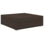Sectional footstool with cushion 1 pcs brown synthetic rattan by vidaXL, Modular outdoor sofas - Ref: Foro24-46801, Price: 95...