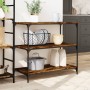 Smoked oak engineered wood kitchen cart 102x50x95 cm by , Kitchen and dining carts - Ref: Foro24-842323, Price: 83,72 €, Disc...