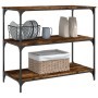 Smoked oak engineered wood kitchen cart 102x50x95 cm by , Kitchen and dining carts - Ref: Foro24-842323, Price: 83,72 €, Disc...