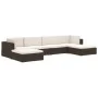 Sectional footstool with cushion 1 pcs brown synthetic rattan by vidaXL, Modular outdoor sofas - Ref: Foro24-46801, Price: 95...
