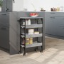 Sonoma grauer Küchenwagen aus Holzwerkstoff, 53 x 20 x 76 cm von , Küchen- und Speisewagen - Ref: Foro24-842354, Preis: 57,05...
