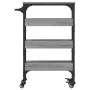 Sonoma gray engineered wood kitchen cart 53x20x76 cm by , Kitchen and dining carts - Ref: Foro24-842354, Price: 55,96 €, Disc...