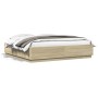Estructura de cama con luces LED madera roble Sonoma 200x200 cm de , Camas y somieres - Ref: Foro24-3209585, Precio: 189,61 €...