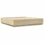 Sonoma oak wood bed frame with LED lights 200x200 cm by , Beds and slatted bases - Ref: Foro24-3209585, Price: 187,02 €, Disc...