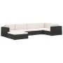 Sectional footstool with cushion 1 pcs brown synthetic rattan by vidaXL, Modular outdoor sofas - Ref: Foro24-46801, Price: 95...