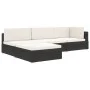 Sectional footstool with cushion 1 pcs brown synthetic rattan by vidaXL, Modular outdoor sofas - Ref: Foro24-46801, Price: 95...