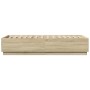 Sonoma oak wood bed frame with LED lights 90x200 cm by , Beds and slatted bases - Ref: Foro24-3209634, Price: 134,53 €, Disco...