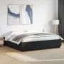 Bed frame with LED lights black engineered wood 180x200cm by , Beds and slatted bases - Ref: Foro24-3209591, Price: 187,40 €,...