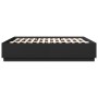Bed frame with LED lights black engineered wood 180x200cm by , Beds and slatted bases - Ref: Foro24-3209591, Price: 189,75 €,...