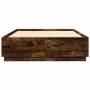 Smoked oak engineered wood bed frame 140x200cm by , Beds and slatted bases - Ref: Foro24-3209706, Price: 154,41 €, Discount: %