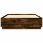 Smoked oak engineered wood bed frame 140x200cm by , Beds and slatted bases - Ref: Foro24-3209706, Price: 152,85 €, Discount: %
