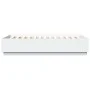 White engineered wood bed frame 150x200 cm by , Beds and slatted bases - Ref: Foro24-3209695, Price: 156,25 €, Discount: %