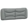 Bed frame with LED lights light gray fabric 140x190 cm by , Beds and slatted bases - Ref: Foro24-3213697, Price: 208,23 €, Di...