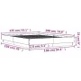 White engineered wood bed frame 135x190 cm by , Beds and slatted bases - Ref: Foro24-3209877, Price: 128,18 €, Discount: %