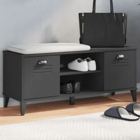 VIKEN shoe bench black engineered wood 106x35x45 cm by , Shoe racks and shoe organizers - Ref: Foro24-374933, Price: 106,09 €...