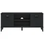 VIKEN Schuhbank, schwarzes Holzwerkstoff, 106 x 35 x 45 cm von , Schuhregale und Schuhorganisatoren - Ref: Foro24-374933, Pre...