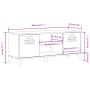 VIKEN shoe bench black engineered wood 106x35x45 cm by , Shoe racks and shoe organizers - Ref: Foro24-374933, Price: 107,46 €...