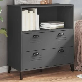 VIKEN bookcase in anthracite gray engineered wood 80x40x90 cm by , Bookcases and shelves - Ref: Foro24-374946, Price: 145,26 ...