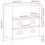 VIKEN bookcase in anthracite gray engineered wood 80x40x90 cm by , Bookcases and shelves - Ref: Foro24-374946, Price: 145,26 ...