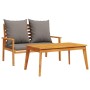 Gartenmöbel-Set mit Kissen aus massivem Akazienholz von , Gartensets - Ref: Foro24-366382, Preis: 251,37 €, Rabatt: %