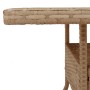 Mesa de jardín ratán sintético madera acacia beige 80x80x75 cm de , Mesas de jardín - Ref: Foro24-368133, Precio: 89,53 €, De...