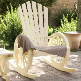 Adirondack Gartenschaukelstuhl aus massivem Tannenholz von , Gartenstühle - Ref: Foro24-365093, Preis: 156,73 €, Rabatt: %