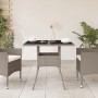 Gartentisch mit Glasoberfläche und grauem PE-Rattan 80x80x75 cm von , Gartentische - Ref: Foro24-368131, Preis: 82,97 €, Raba...