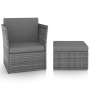 Garden chair with anthracite gray synthetic rattan stool by vidaXL, Garden chairs - Ref: Foro24-48193, Price: 152,53 €, Disco...