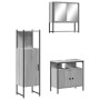 Sonoma gray plywood 3-piece bathroom furniture set by , Bathroom furniture - Ref: Foro24-3214698, Price: 160,74 €, Discount: %