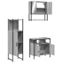 Sonoma gray plywood 3-piece bathroom furniture set by , Bathroom furniture - Ref: Foro24-3214698, Price: 160,74 €, Discount: %