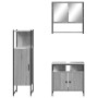 Sonoma gray plywood 3-piece bathroom furniture set by , Bathroom furniture - Ref: Foro24-3214698, Price: 160,74 €, Discount: %