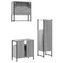 Sonoma gray plywood 3-piece bathroom furniture set by , Bathroom furniture - Ref: Foro24-3214698, Price: 160,74 €, Discount: %