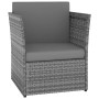 Garden chair with anthracite gray synthetic rattan stool by vidaXL, Garden chairs - Ref: Foro24-48193, Price: 152,53 €, Disco...