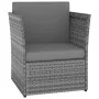 Garden chair with anthracite gray synthetic rattan stool by vidaXL, Garden chairs - Ref: Foro24-48193, Price: 150,96 €, Disco...