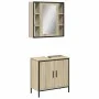 Sonoma oak plywood 2-piece bathroom furniture set by , Bathroom furniture - Ref: Foro24-3214721, Price: 136,86 €, Discount: %
