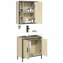 Sonoma oak plywood 2-piece bathroom furniture set by , Bathroom furniture - Ref: Foro24-3214721, Price: 136,86 €, Discount: %