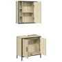 Sonoma oak plywood 2-piece bathroom furniture set by , Bathroom furniture - Ref: Foro24-3214721, Price: 136,86 €, Discount: %