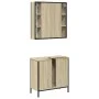 2-teiliges Badezimmermöbelset aus Sonoma-Eichensperrholz von , Badezimmermöbel - Ref: Foro24-3214721, Preis: 134,12 €, Rabatt: %